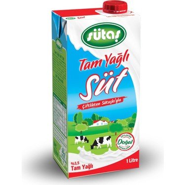 SÜTAŞ TAM YAĞLI SÜT 1 LT