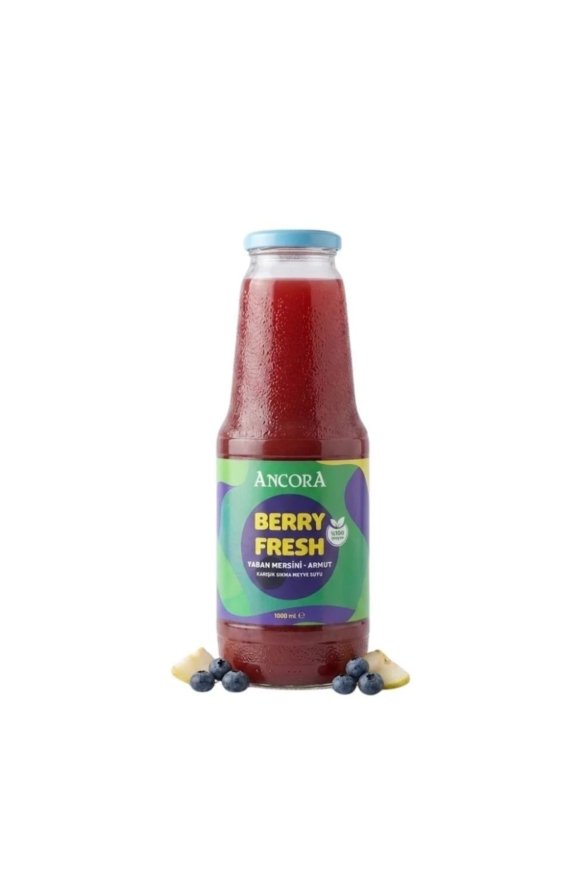 ANCORA YABAN MERSİNİ VE ARMUT AROMALI SIKMA MEYVE SUYU 1000 ML
